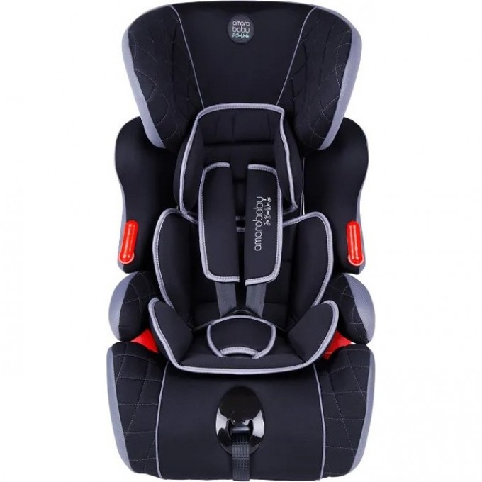 Автокресло детское AMAROBABY BIG TRIP, группа I/II/III, чёрный/серый AB212006BTChS/09