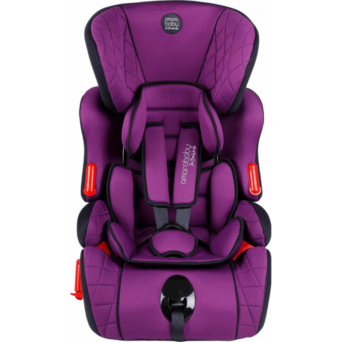 Автокресло детское AMAROBABY BIG TRIP, группа I/II/III, фиолетовый AB212006BTF/22