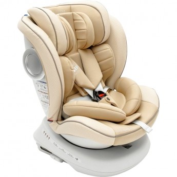 Автокресло детское AMAROBABY CHAMPION, Isofix класс D, группа 0+/1/2/3, бежевый