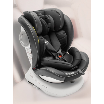 Автокресло детское AMAROBABY CHAMPION, Isofix класс D, группа 0+/1/2/3, графит