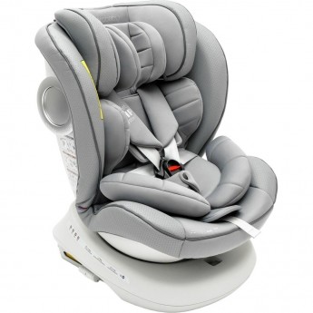 Автокресло детское AMAROBABY CHAMPION, Isofix класс D, группа 0+/1/2/3, серый