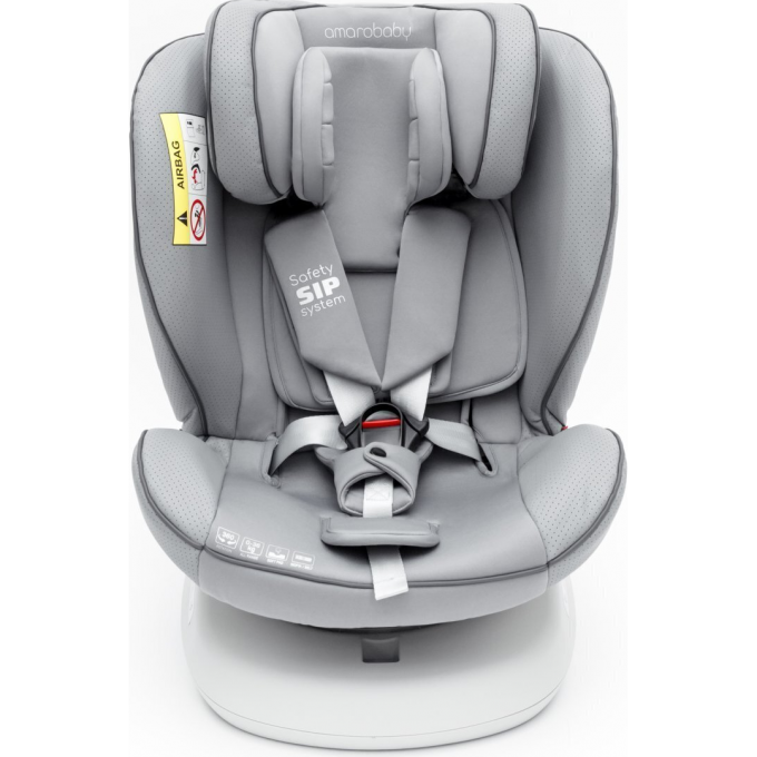 Автокресло детское AMAROBABY CHAMPION, Isofix класс D, группа 0+/1/2/3, серый/синий AMARO-2008CH-Se/Si