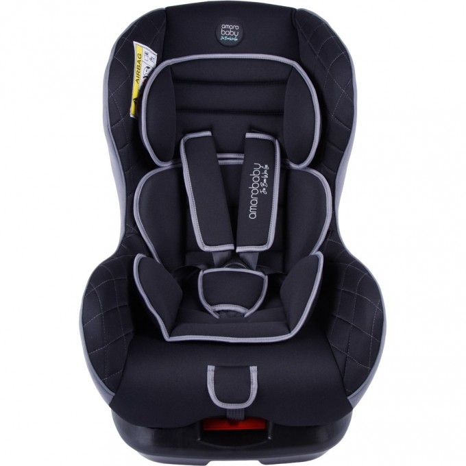 Автокресло детское AMAROBABY SAFETY, группа 0+/I, чёрный/серый AB212004SChS/09