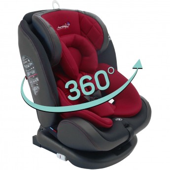 Автокресло детское AMAROBABY ST-3,Isofix класс D, группа 0+/1/2/3, красный