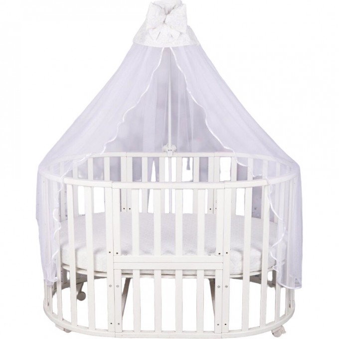 Балдахин для детской кроватки AMAROBABY HONEY 150*300 см, белый AMARO-553015-H