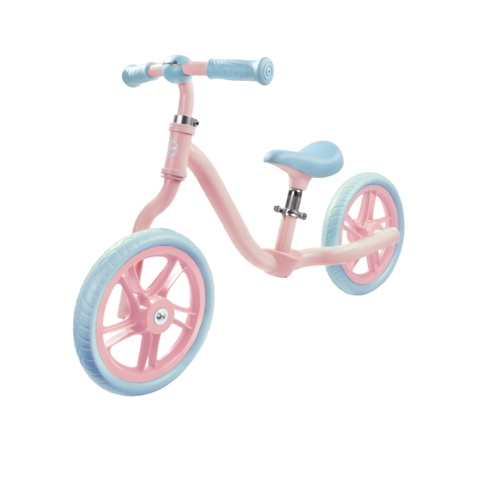 Беговел двухколесный AMAROBABY VIENTO розовый/голубой AB25-34VT/0619
