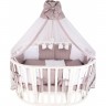 Бортик в кроватку 12 предметов AMAROBABY EXCLUSIVE Original Collection Косичка AMARO-3112-OCK