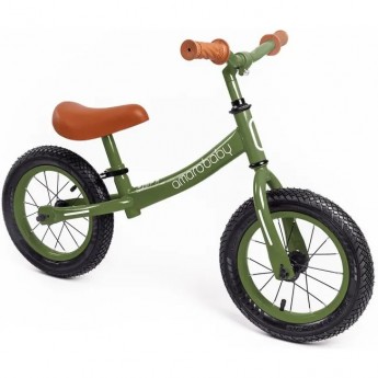 Двухколесный беговел AMAROBABY ROAD RACER, зеленый