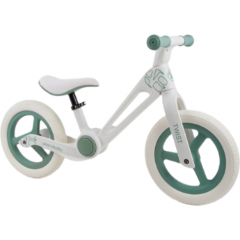 Двухколесный беговел AMAROBABY TWIST белый/зеленый Двухколесный беговел AMAROBABY TWIST белый/зеленый