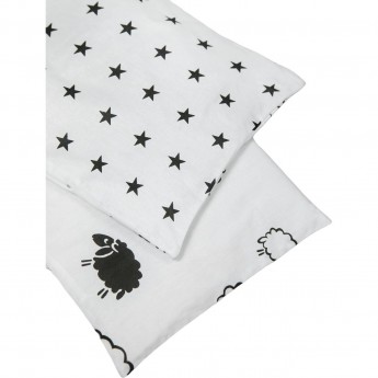 Двухсторонний бортик в кроватку 4 предмета (бортики на молнии) AMAROBABY Овечки Двухсторонний бортик в кроватку 4 предмета (бортики на молнии) AMAROBABY Овечки