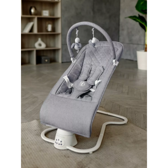 Электронные качели детские AMAROBABY HAPPY SWING, серый