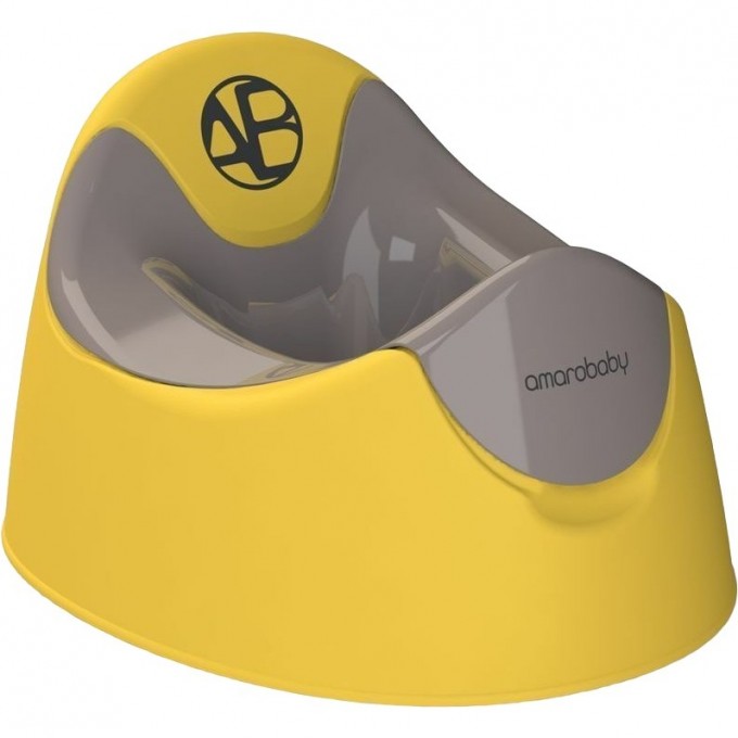 Горшок детский AMAROBABY BONNY, жёлтый AB221104B/04