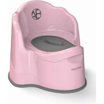 Горшок детский с крышкой AMAROBABY ERGONOMIC,, розовый Горшок детский с крышкой AMAROBABY ERGONOMIC,, розовый