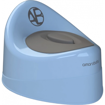 Горшок детский с крышкой AMAROBABY FORT, голубой