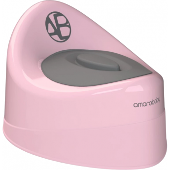 Горшок детский с крышкой AMAROBABY FORT, розовый Горшок детский с крышкой AMAROBABY FORT, розовый
