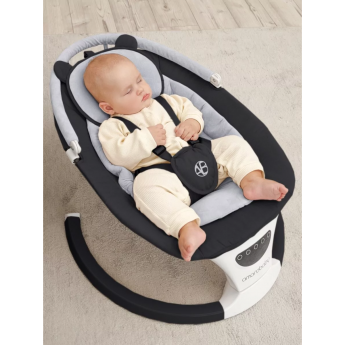 Качели электронные детские AMAROBABY TEDDY SWING, черный