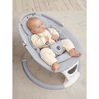 Качели электронные детские AMAROBABY TEDDY SWING, серый