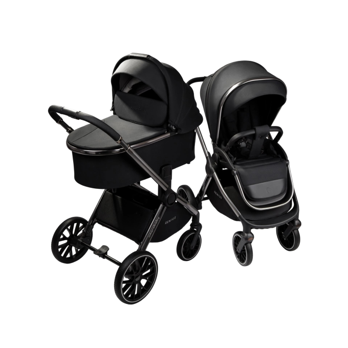 Коляска детская 2 в 1 AMAROBABY GENIUS черный AB25-10GENIUS/09