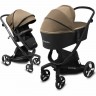 Коляска детская из экокожи 2 в 1 AMAROBABY TUTUM, бежевая AB22-10TUTUM1/03