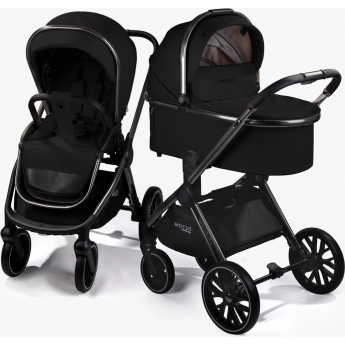 Коляска детская из экокожи 2в1 AMAROBABY MOTUS PREMIUM ECCO черный Коляска детская из экокожи 2в1 AMAROBABY MOTUS PREMIUM ECCO черный