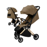 Коляска прогулочная AMAROBABY HANDY, коричневый/золотой AB25-10HANDY/1229