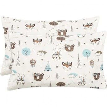 Комплект наволочек AMAROBABY Индейцы, 40х60, бязь, белый, 2 шт