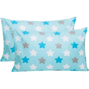 Комплект наволочек AMAROBABY Прянички голубой, 40х60см, поплин, 2 шт.