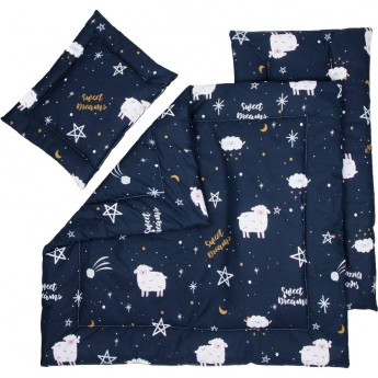 Комплект в коляску AMAROBABY MOMMY STAR GALAXY, синий Комплект в коляску AMAROBABY MOMMY STAR GALAXY, синий