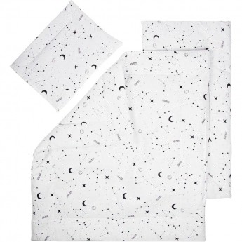 Комплект в коляску AMAROBABY MOMMY STARS, белый