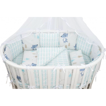 Комплект в кроватку 3 предмета AMAROBABY Лес