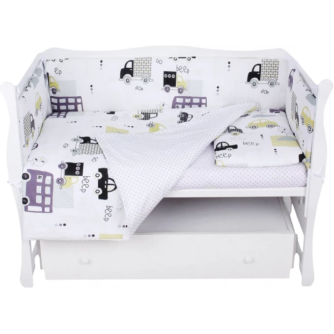 Комплект в кроватку AMAROBABY BABY BOOM ГОРОД, 3 предмета, белый KPB-3-GOPOD Комплект в кроватку AMAROBABY BABY BOOM ГОРОД, 3 предмета, белый KPB-3-GOPOD