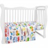 Комплект в кроватку AMAROBABY BABY BOOM, ГОРОДСКОЙ ТРАНСПОРТ, 3 предмета, поплин AMARO-3003-GT