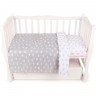 Комплект в кроватку AMAROBABY BABY BOOM, КОРОНЫ, 3 предмета, серый, бязь KPB-3 KORONYI