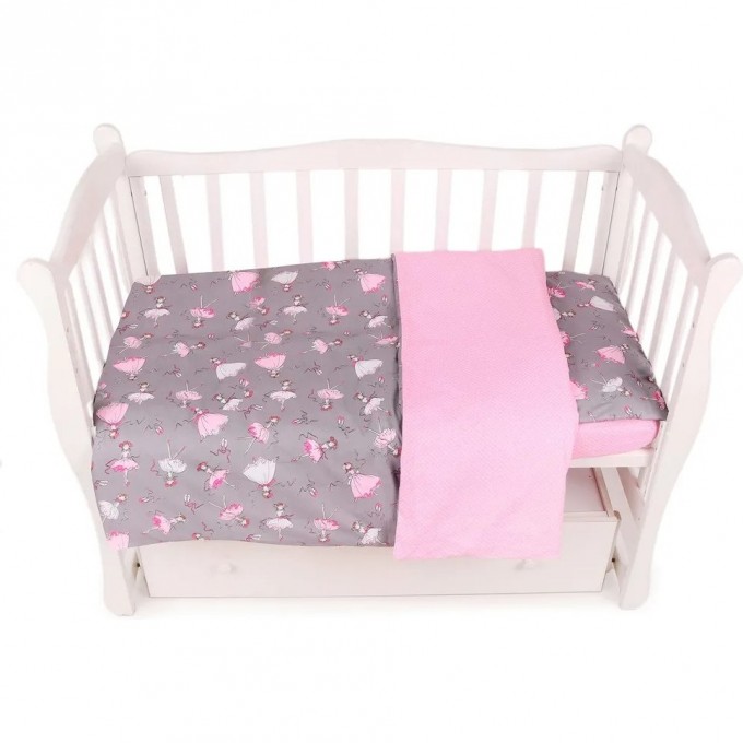 Комплект в кроватку AMAROBABY МЕЧТА, 19 предметов (7+12 подушек-бортиков), поплин/бязь, серый/розовый MECHTA Комплект в кроватку AMAROBABY МЕЧТА, 19 предметов (7+12 подушек-бортиков), поплин/бязь, серый/розовый MECHTA