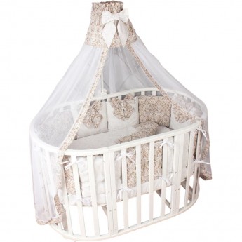 Комплект в кроватку AMAROBABY PREMIUM, ЭЛИТ, 18 предметов (6+12 бортиков)