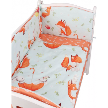 Комплект в кроватку AMAROBABY ПУШИСТИКИ, 3 предмета, перкаль