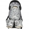 Конверт зимний меховой AMAROBABY SNOWY BABY ДИНОЗАВРЫ, серый, 85 см AMARO-6102-DZ