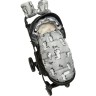 Конверт зимний меховой AMAROBABY SNOWY TRAVEL ДИНОЗАВРЫ, серый, 105 см AMARO-6101-DZ