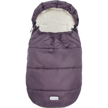 Конверт зимний меховой AMAROBABY SNOWY TRAVEL фиолетовый, 105 см