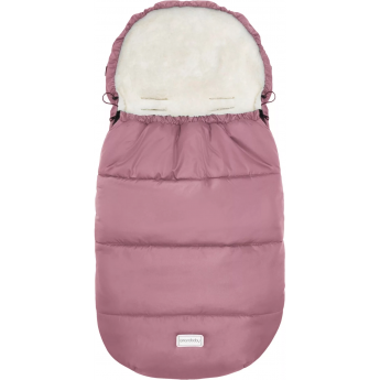 Конверт зимний меховой AMAROBABY SNOWY TRAVEL Розовый, 105 см.