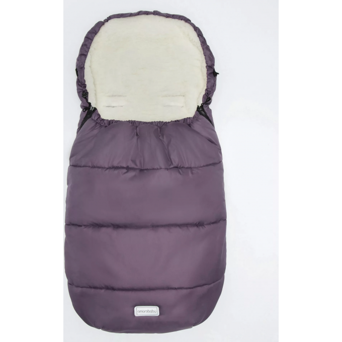 Конверт зимний меховой AMAROBABY SNOWY TRAVEL Серый, 105 см. AMARO-6101-S0