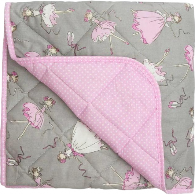 Коврик детский стёганный AMAROBABY SOFT MAT МЕЧТА 115х115 см, серый/розовый AB2165SMGBS/11