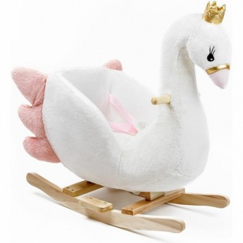 Лебедь качалка AMAROBABY (Swan), белый, 59х35х66 см.