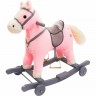 Лошадка каталка-качалка AMAROBABY PRIME розовая (C) AMARO-28P-R0