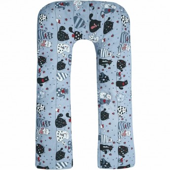 Наволочка к подушке для беременных AMAROBABY, КОТИКИ, U-образная, 340х35