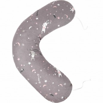 Наволочка к подушке для беременных AMAROBABY PRINCESS, серая, 170х25 см Наволочка к подушке для беременных AMAROBABY PRINCESS, серая, 170х25 см