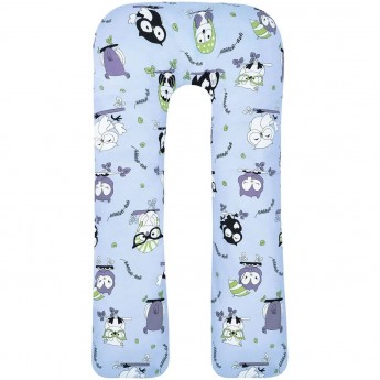 Наволочка к подушке для беременных AMAROBABY U-образная 340х35 Совы Наволочка к подушке для беременных AMAROBABY U-образная 340х35 Совы
