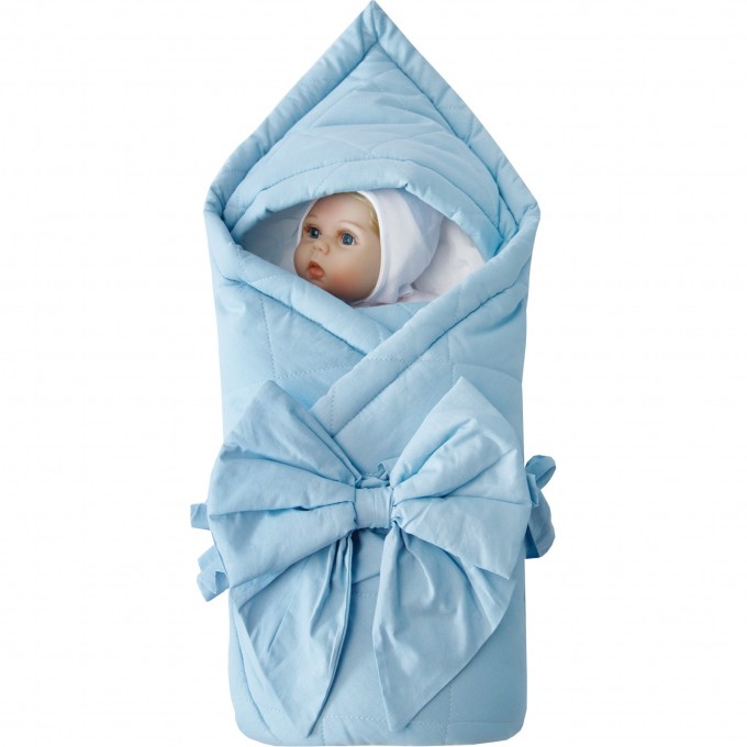 Одеяло (конверт) на выписку AMAROBABY LULLABY стеганое, голубое AB216005LG/19 Одеяло (конверт) на выписку AMAROBABY LULLABY стеганое, голубое AB216005LG/19