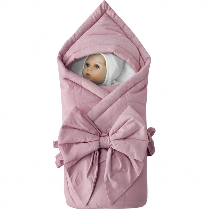 Одеяло (конверт) на выписку AMAROBABY LULLABY стеганое пудра, розовое AB216005LP/27 Одеяло (конверт) на выписку AMAROBABY LULLABY стеганое пудра, розовое AB216005LP/27