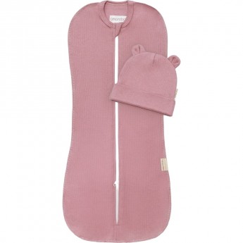 Пеленка-кокон на молнии с шапочкой AMAROBABY FASHION, розовый, р-р 68-74 Пеленка-кокон на молнии с шапочкой AMAROBABY FASHION, розовый, р-р 68-74